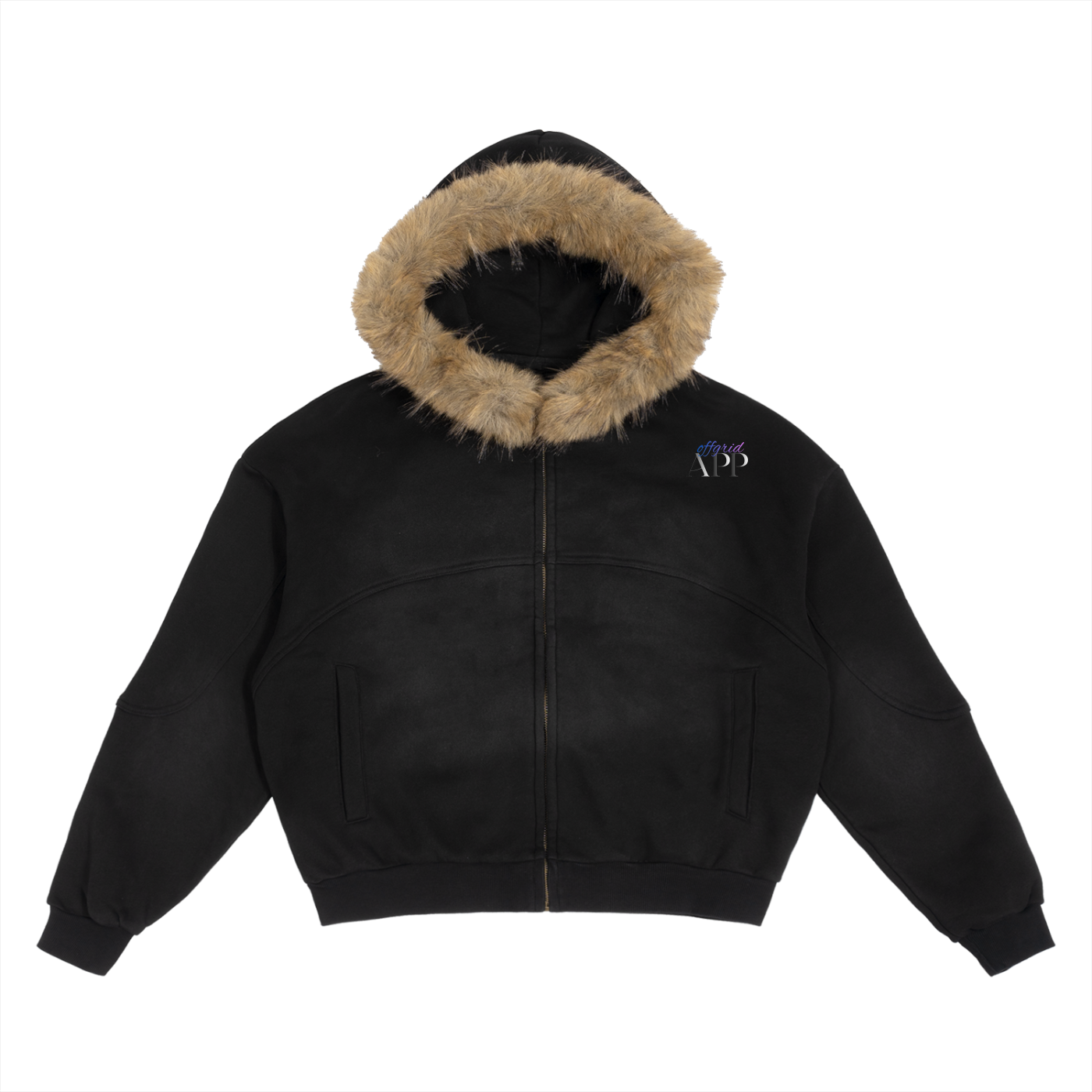 OffGrid Apparel Detachable Fur Hoodie