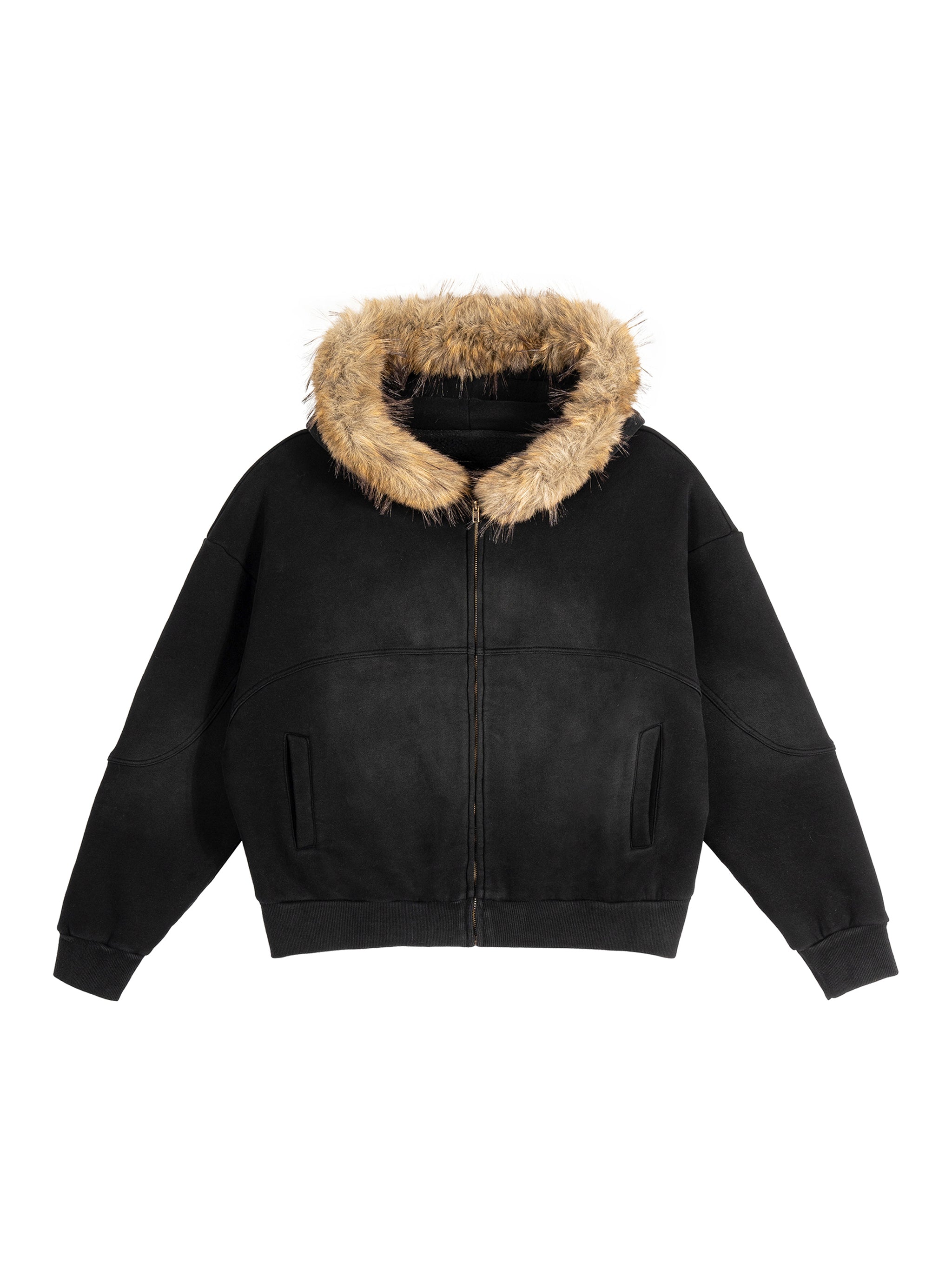 OffGrid Apparel Detachable Fur Hoodie